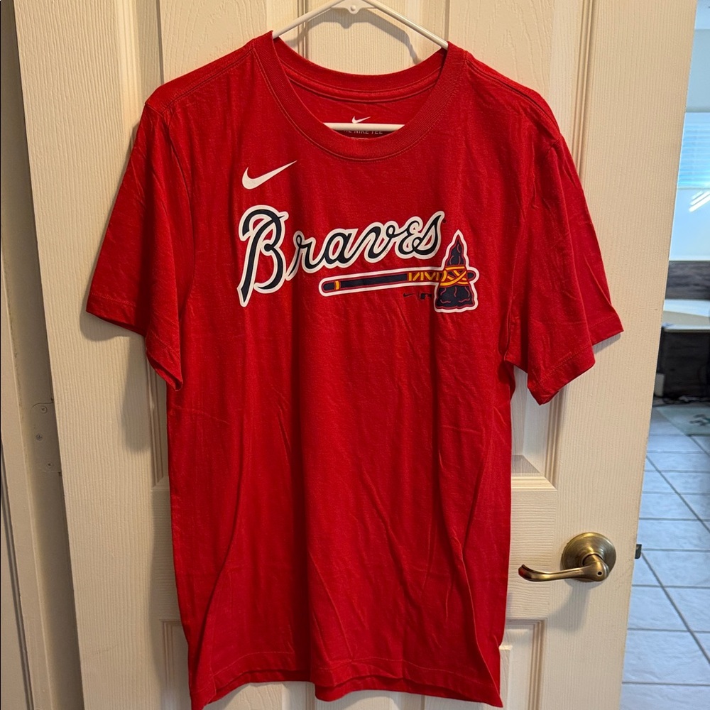 Nike Red Braves Graphic Tee